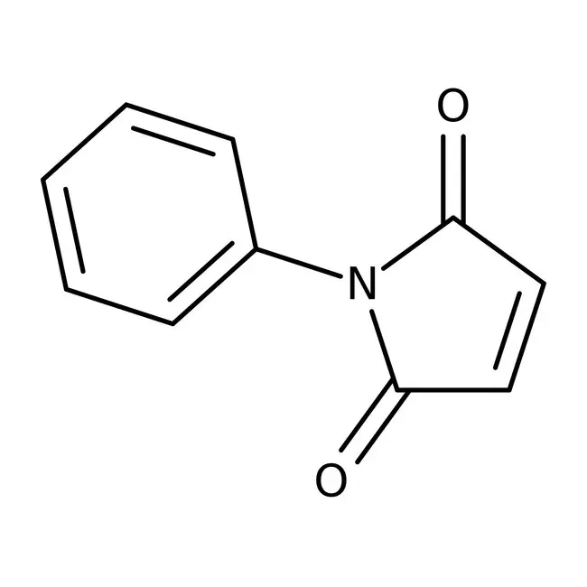 Structual formular of N-phenylmaleimide Structual formular of N-phenylmaleimide